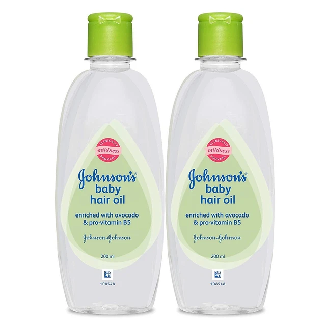 Johnson's Baby Hair Oil 200ml (Pack de 2)