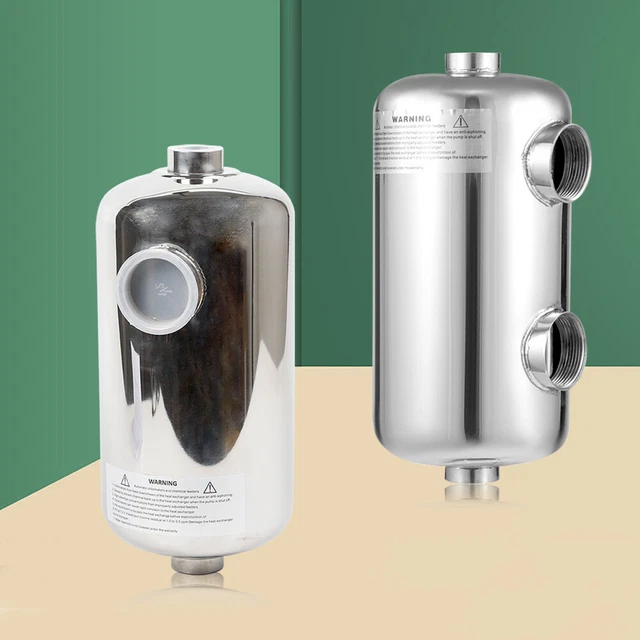 1000 W SWIMMING Pool Heat Exchanger Salt Water Resistance & Fixed