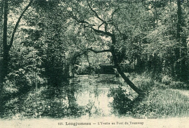 Carte LONGJUMEAU L'Yvette au Pont du Tramway