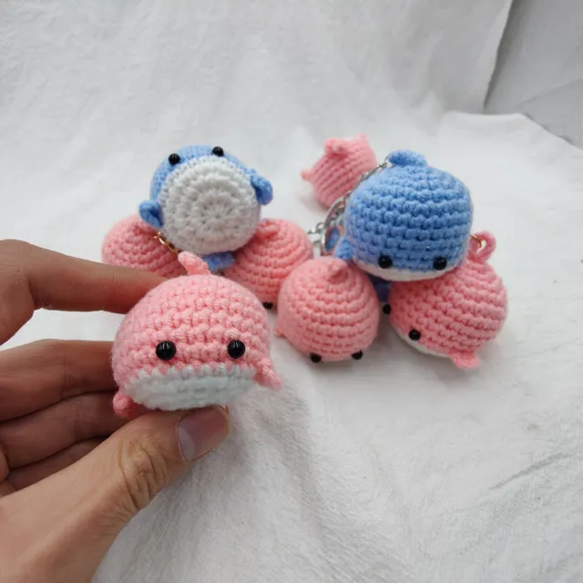 Cartoon Animal Keychain Hanging Handmade Crochet Pendant Car Bag AccessoriYB