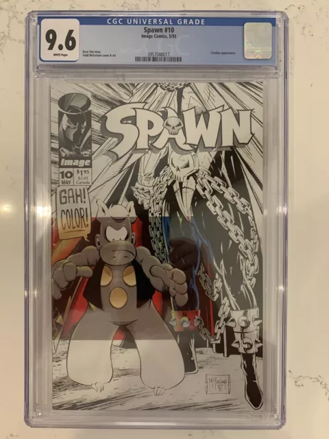 Spawn #10 CGC 9.6 (Image 1993)  Cerebus appearance!