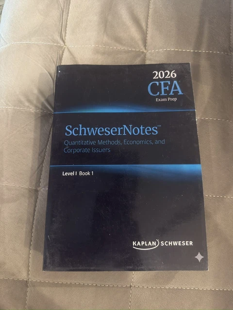 CFA LEVEL 1 Kaplan Schweser 2026 Complete Set (Printed) £89.10 ...