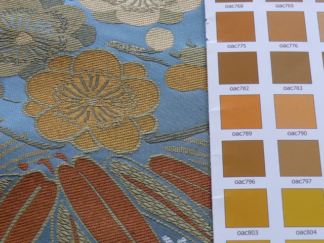Kravet Coutour Imperial Kimono Silk Lampas Mineral Blue Bty Msrp$270/Y 4