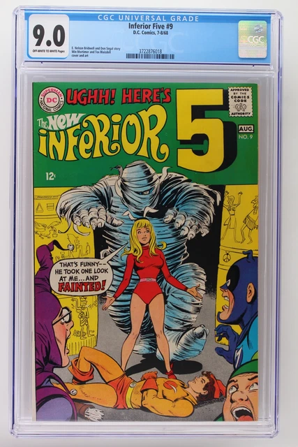 Inferior Five #9 - DC 1968 CGC 9.0