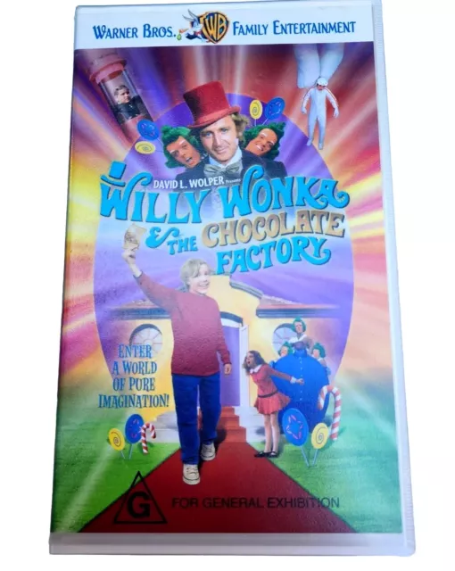 WILLY WONKA And THE CHOCOLATE FACTORY VHS 30TH ANNIVERSARY EDITION 1971