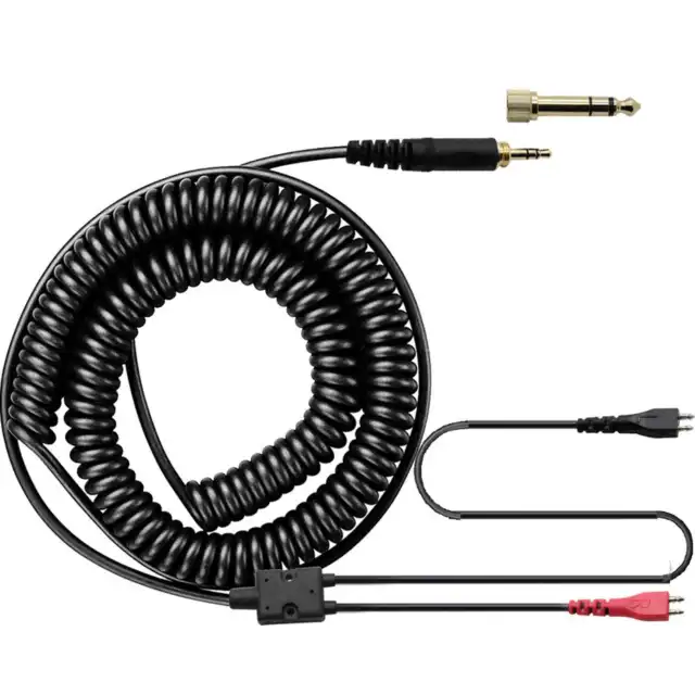 Coiled Cable For Sennheiser HD 25-sp HD 222 HD 224 HD 414 Headphone Extra Cable