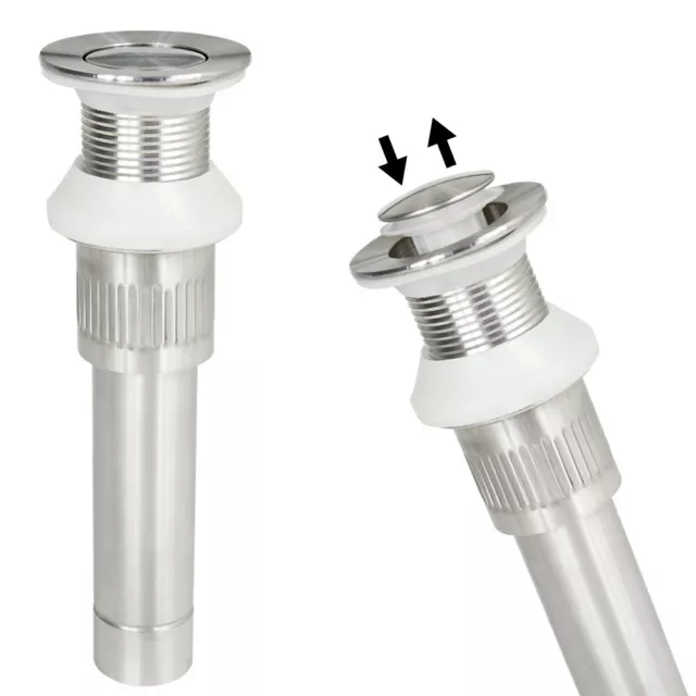 Sanlingo Acero Inoxidable Pop Up Clic Clac Desagüe Baño Fregader Cocina