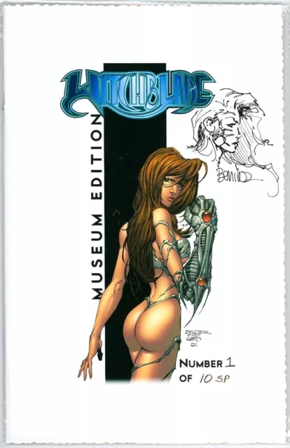 Witchblade #2 Sketch Premium Museum Edition Signed Joe Benitez Jay Company Coa 1