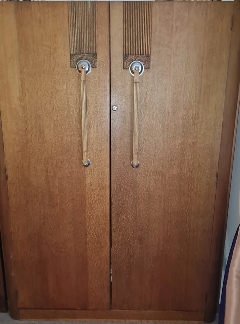 Antique Art Deco Wardrobe.