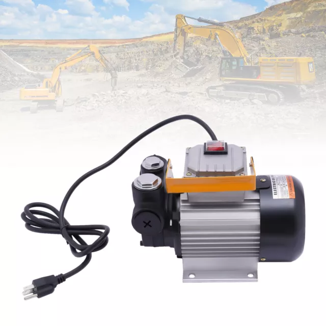 110V Commercial Electric Self Priming Oil Pump Transfer Fuel luminum Casing