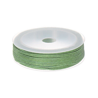1,5 mm cuerda de nailon cuerda de nudo chino hilo pulsera hilo, verde menta, 65 ft