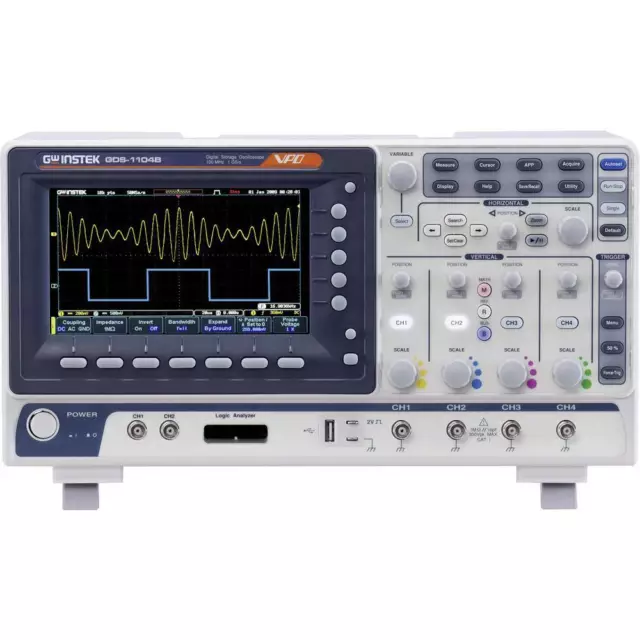 Oscilloscope numérique GW Instek GDS-1102B 100 MHz 1 Géch/s 10 Mpts 8 bits
