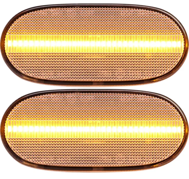 LED Side Marker Repeaters lights Clear For Mercedes Sprinter (W906) 2006-14