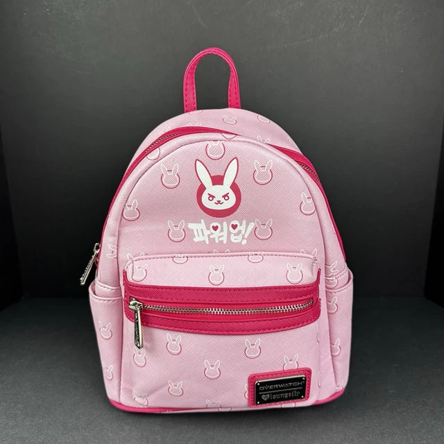dva mini backpack gamestop Limited Edition Overwatch D.Va Pop & Bag Bundle | Officially Licensed | Vegan Leather Game on Sanrio Kuromi 20th Anniversary Cameo