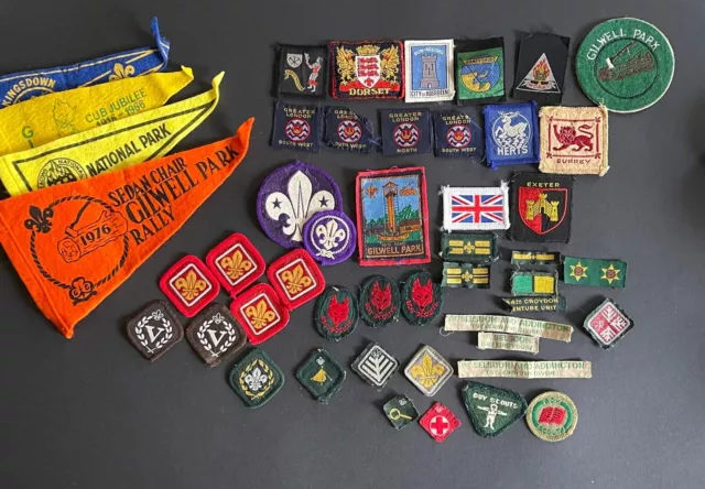 Job Lot Vintage Boy Scouts Scouts Badges Flags Patches