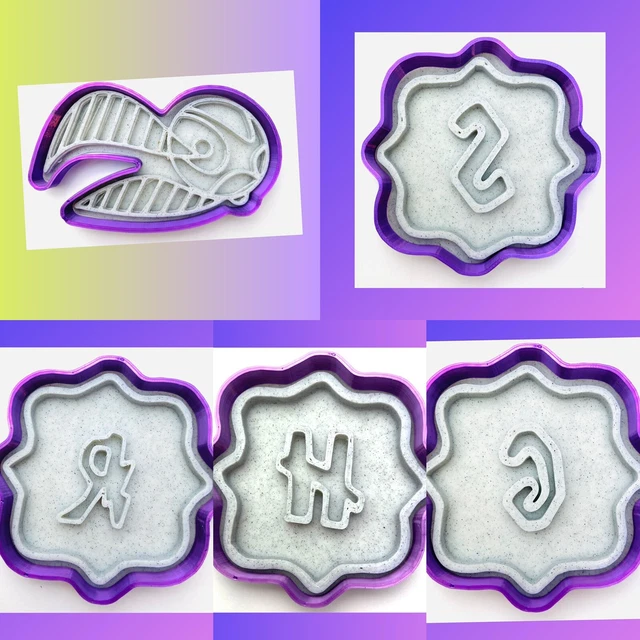 thumbnail image 2 of Harry Potter Cookie Cutters Set With Insert – Approx. 8cm – Made In UK 2 of 6