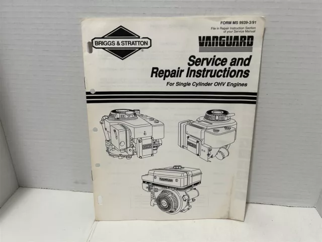 Briggs & Stratton service and repair instructions for Single Cyl OHV Engine