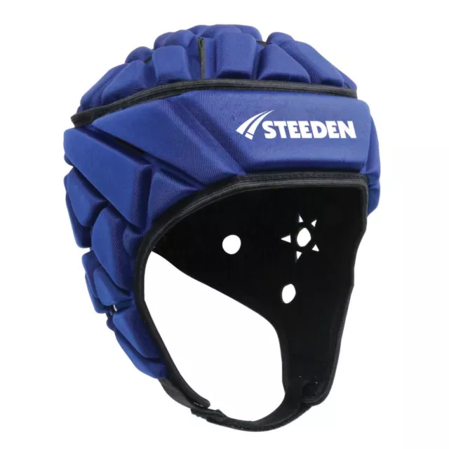 Steeden Galaxy Blue Rugby League Headgear Head Guard NRL -  Small Medium Large