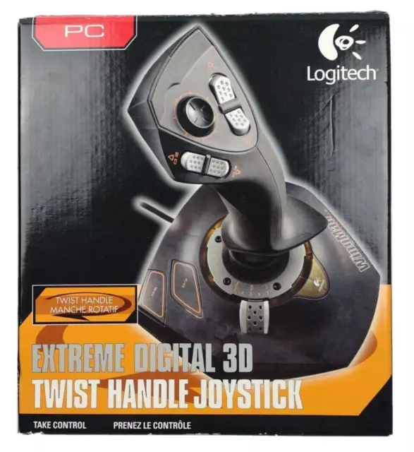 skildpadde håndbevægelse Udvikle LOGITECH WINGMAN EXTREME Digital 3D PC USB Twist Handle Joystick Black NIOB  $29.98 - PicClick
