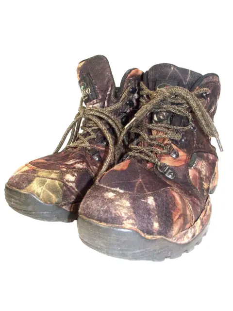 Men's Mossy Oak Size 11M Red Head Camo Waterproof Hunting Boots CWY-7704C-1 (G1)
