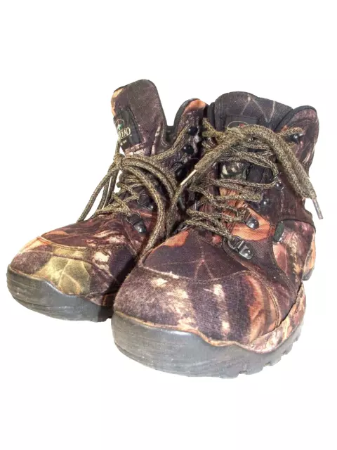 Men's Mossy Oak Size 11M Red Head Camo Waterproof Hunting Boots CWY-7704C-1 (G1)