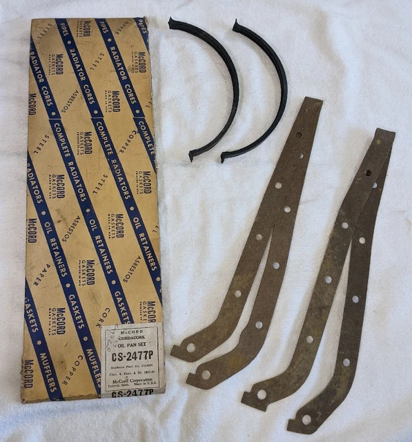1955 '62 Chevrolet McCORD CAR TRUCK OIL PAN GASKET SET CS-2477P Replaces 3714551