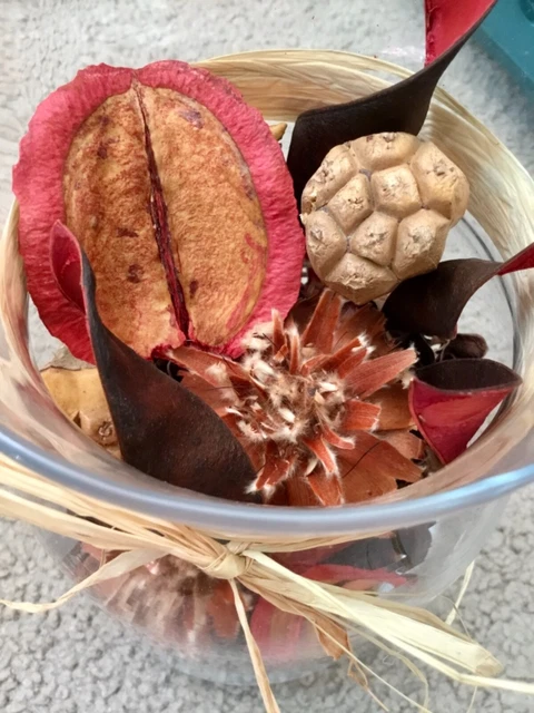 Relleno de cesta primitivo aceites esenciales vainilla canela aroma decoración rústica 4