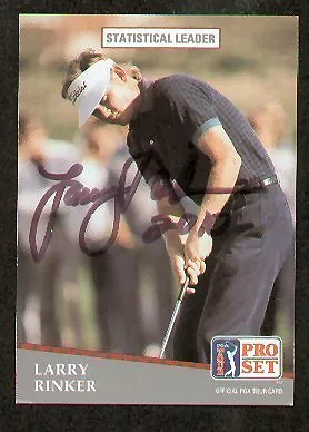 Larry Rinker signed autograph 1991 Pro Set Golf No. 270