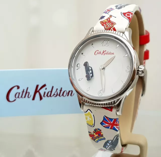 New CATH KIDSTON Ladies Watch Rotating Black Cab England  London Taxi  RRP £79!