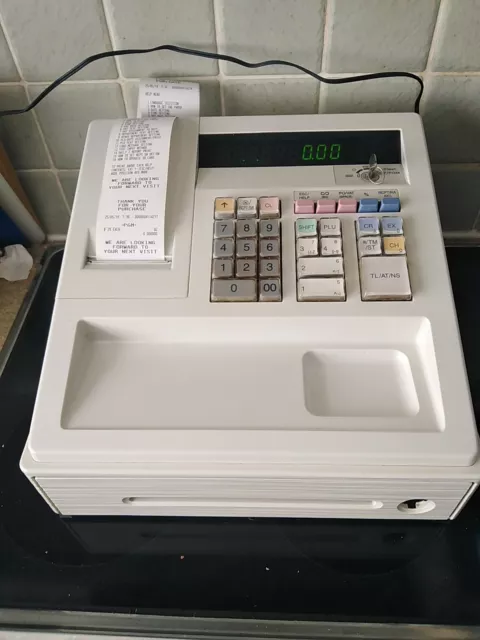 Sharp XE-A137-WH Electronic Cash Register Machine  White Till Box Instructions