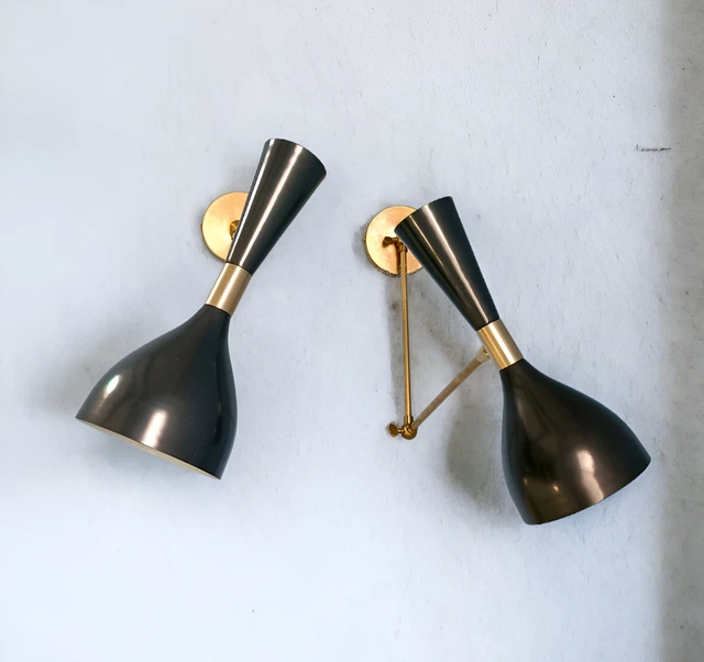 Lustre Spoutnik 3 Suspensions En Laiton - Style Mid-Century Modern, Années 1950 - Neuf