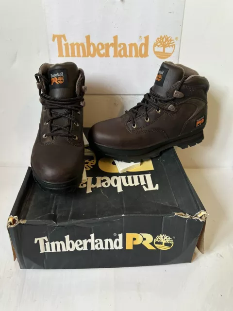 TIMBERLAND PRO EURO Hiker Leather Boots Size UK 6 EU 39 USA 7 £85.00 ...
