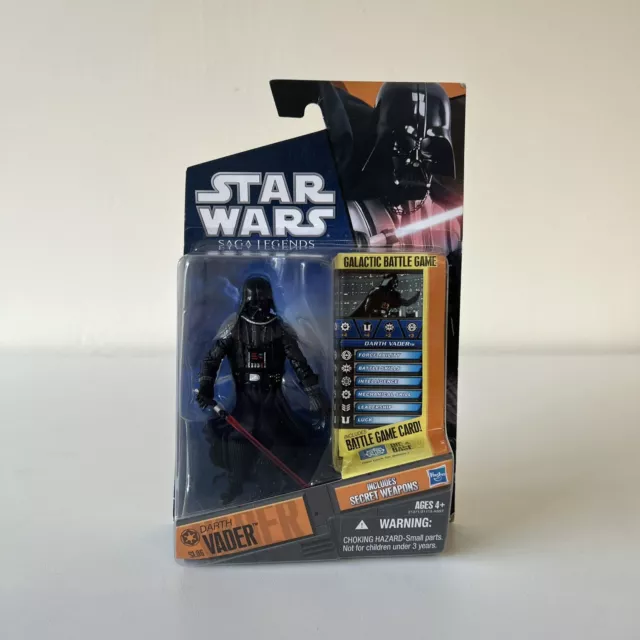 Star Wars - Darth Vader - Sl06 Saga Legends Orange Card - Sith Lord - 4" Figure