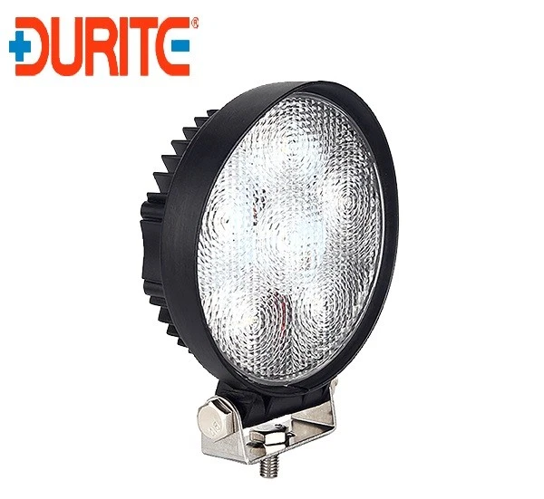 Durite 0-420-45 6x3W LED Work Lamp with 300mm Flying Lead - Black, 12V/24V, IP67