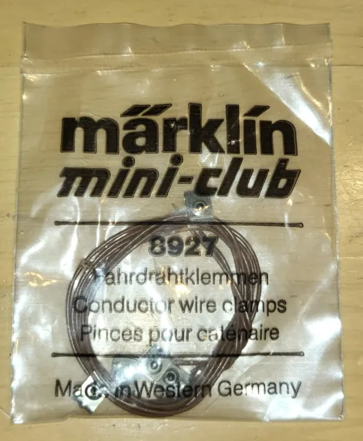 Märklin Mini- Club 8927 Fahrdrahtklemmen Spur Z Neu + OVP 5Stk pro Packung