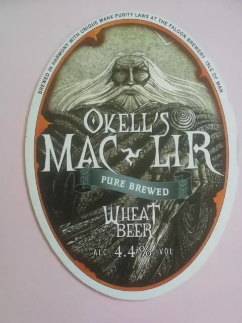 OKELL'S Brauerei MAC-LIR Echt Ale Bierpumpe Clip Abzeichen vorne Isle Of Manx