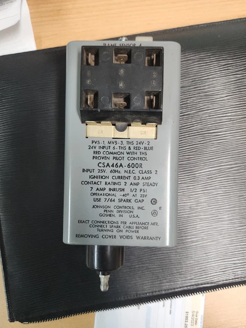 New Johnson Controls Csa46A-600R Furnace Ignition Controls