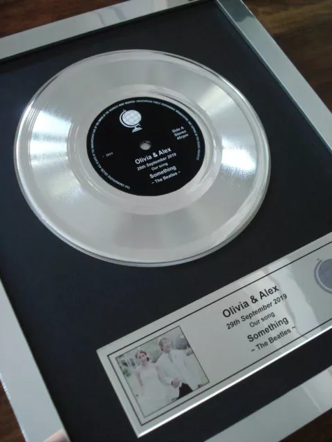 Your Own Personalised Gold Platinum / Silver Disc Single Record Lp Presentation 3