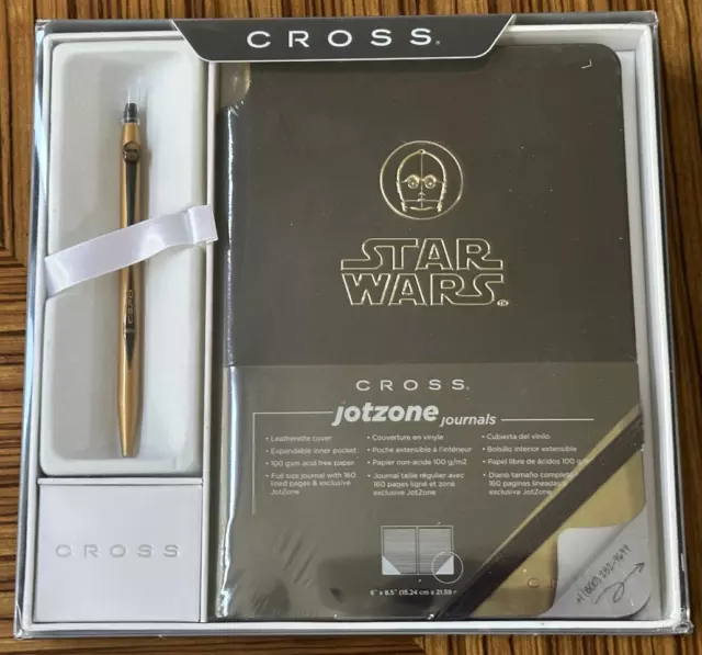 Cross Star Wars C3PO Click Gel Rollerball Pen& Jotzone Journal Set AT0625SD-16/1