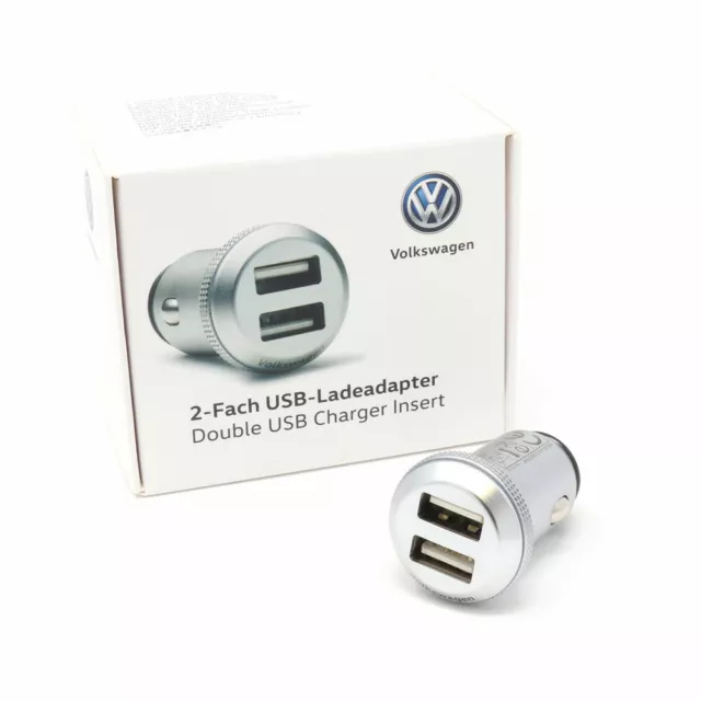 VW USB 2 Fach Ladeadapter 000051443D 2,4A Adapter Zigarettenanzünder Schnelllade