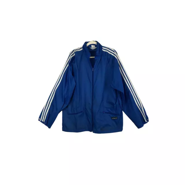 ADIDAS MEN'S BLUE Nylon Windbreaker Jacket Large $59.00 - PicClick