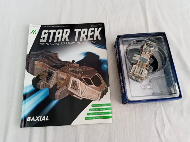 Eaglemoss Star Trek Collection #76 Baxial & Magazine