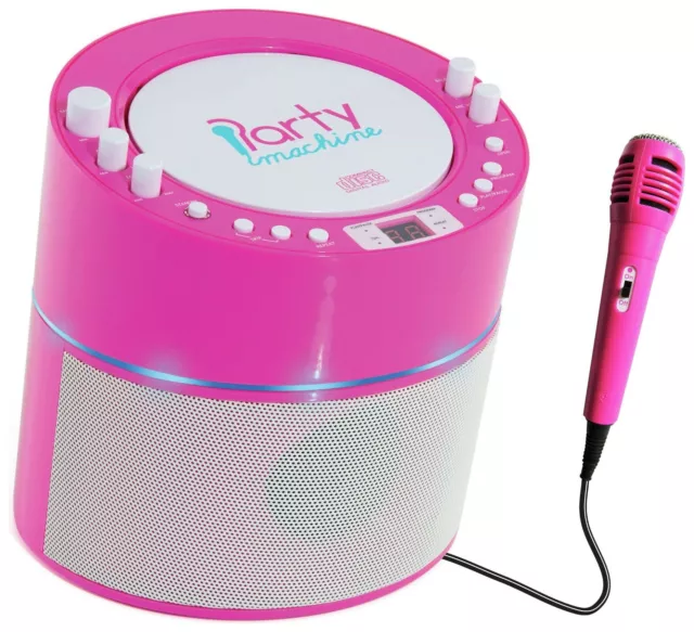 EASY KARAOKE EKS-126 Party Karaoke Machine CD-Graphic - Pink