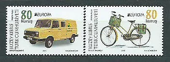 Tema Europa 2013 Chipre Turco Yvert 725/6 ** Mnh