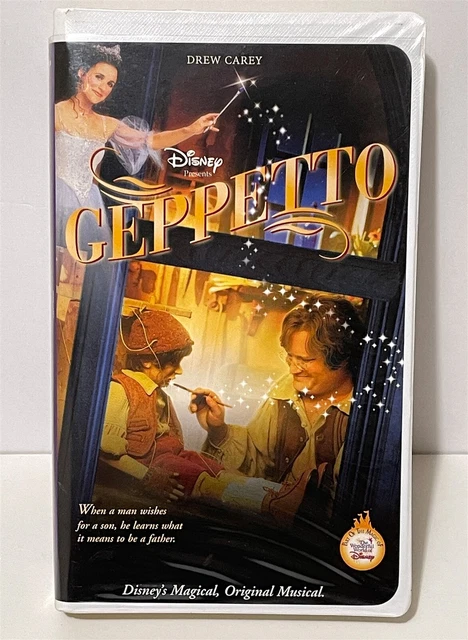DISNEY GEPPETTO 2000 VHS video tape Drew Carey, Brent Spiner, Usher ...