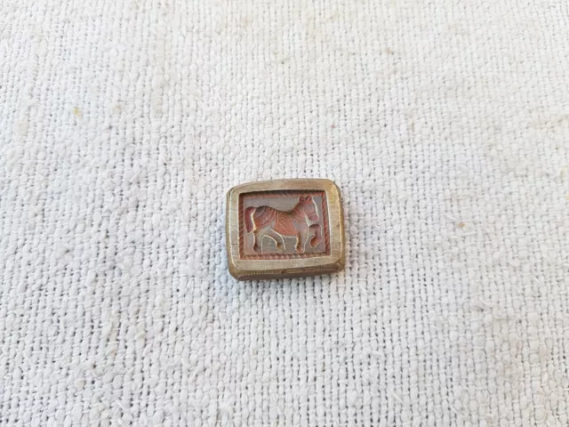 Vintage Original Islamic Horse Design Metal Bronze Jewellery Stamp Dye BS140