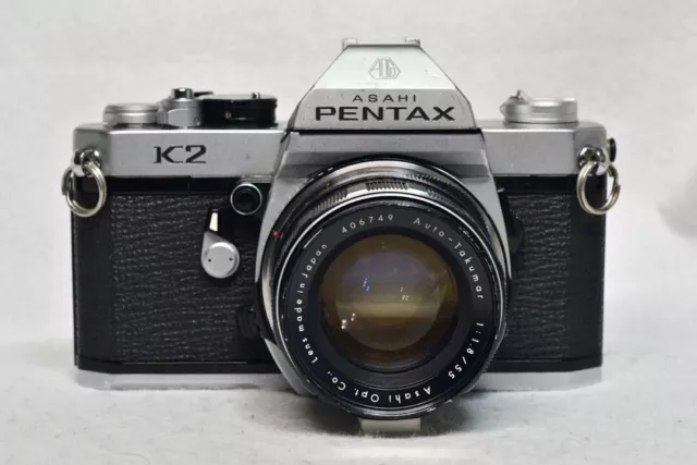 Asahi Pentax K2 Single-lens Reflex Camera 55mm f/1.8 Standard Used From JPN SH