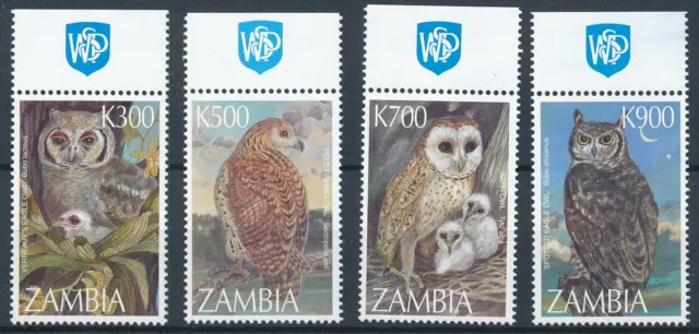 [BIN18507] Zambia 1997 Owls good set very fine MNH stamps