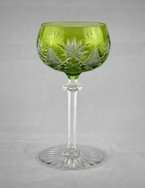 Val St Lambert Crystal "BERNCASTEL" Claret Wine Glass - 14.6cms (5-3/4") Tall