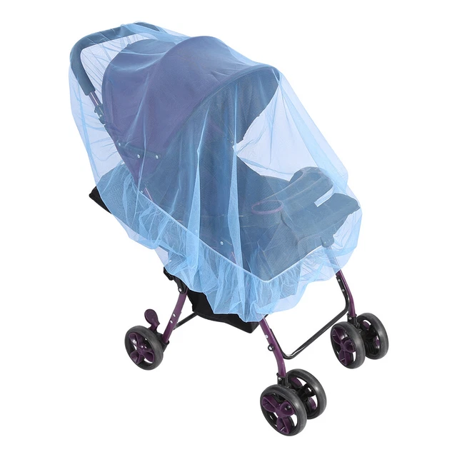 Blau 1PC Baby Kinderwagen Moskito Insect Net Buggy Safe Protection Mesh Cove Rop